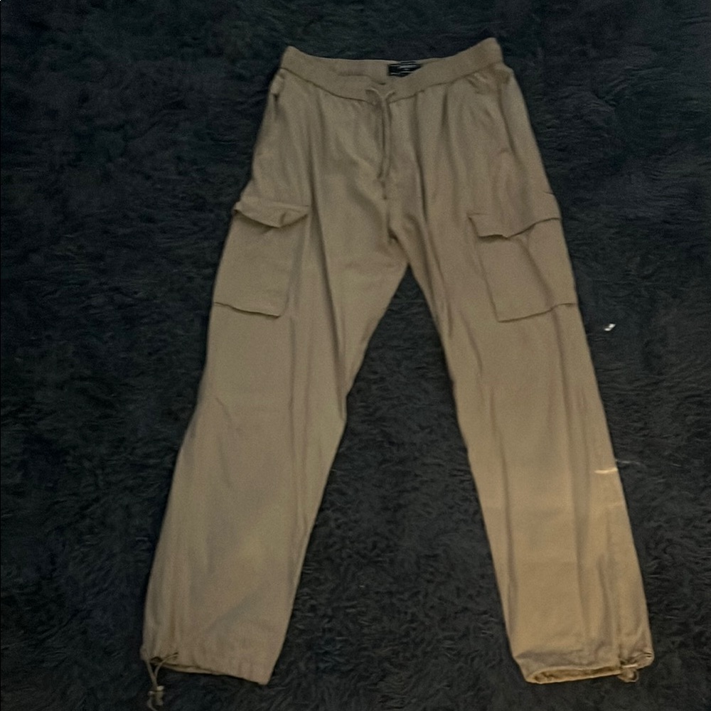 Forever 21 Tan Cargo Pants Utility Design